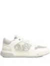 Amiri Logo-detail Leather Lace-up Low-top Sneakers In White