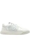 Amiri Low Top Sneakers Featuring Perforated Detailing In White