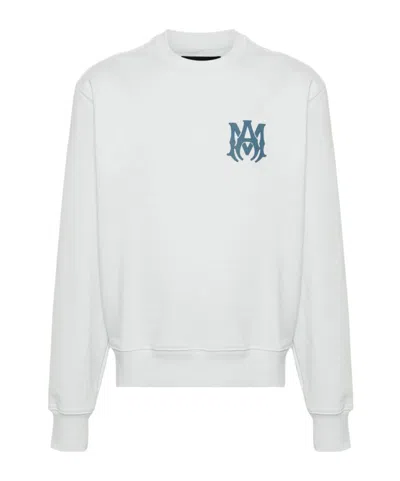 Amiri Logo-stamp Cotton Sweatshirt In White