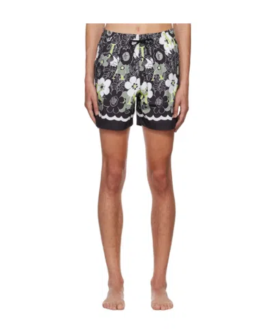 Amiri Logo Swimming Trunks In Multicolor