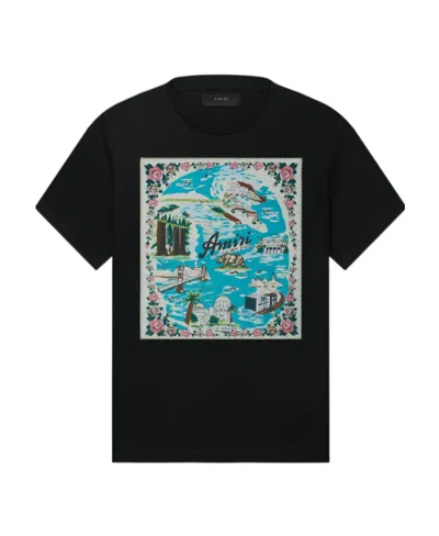Amiri Logo T-shirt In Black