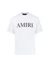 Amiri Cotton T-shirt With Front Logo Print In White
