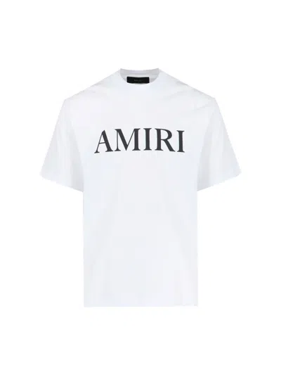 Amiri Rubberised-logo T-shirt In White