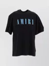 AMIRI LOGO T-SHIRT WITH CREW NECK AND SHORT SLEEVES