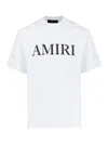 Amiri Cotton T-shirt With Front Logo Print In White