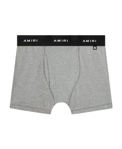AMIRI LOGO-WAIST COTTON BOXER SHORTS