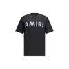 Amiri Logoed T-shirt In Black