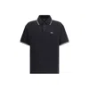 Amiri Tipped Collar Polo Shirt In Black