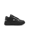 Amiri Men Black Sneakers With Logo Patch On The Side And Logo Lettering On The Rear In Leather Man In Black
