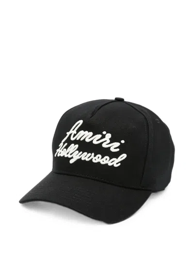 Amiri Logo-embroidered Baseball Cap In Black