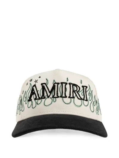 Amiri Logo-embroidered Baseball Cap In White