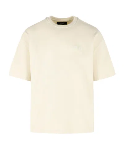 Amiri Logo-embroidered Cotton T-shirt In Yellow