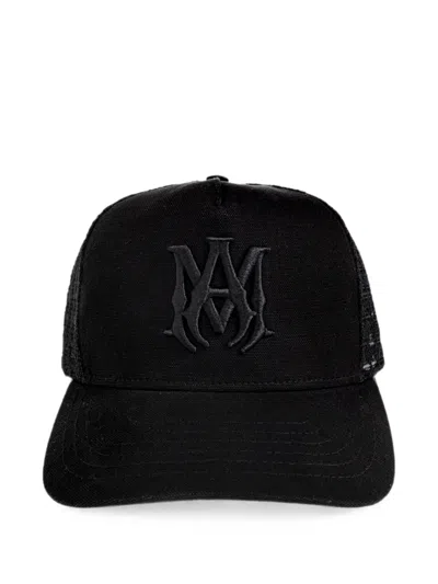 Amiri Logo-embroidered Mesh-panel Baseball Cap In Black