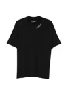 Amiri Script Logo J Modal Regular T-shirt In Black
