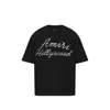 Amiri Oversized Fit Hollywood Script Tee In Black