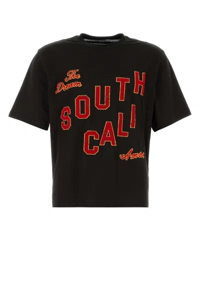 Amiri Logo-embroidered T-shirt In Black