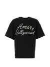 Amiri Oversized Fit Hollywood Script Tee In Black