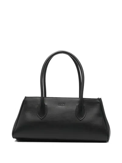 Amiri Logo-plaque Leather Tote Bag In Black
