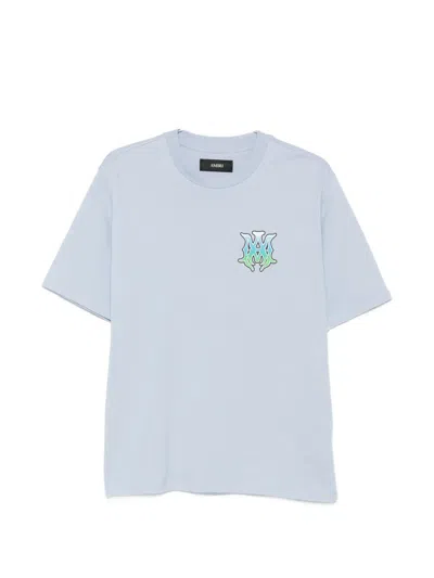 Amiri Logo-print Cotton T-shirt In Blue