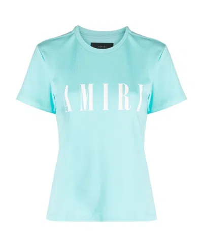 Amiri Logo-print Cotton T-shirt In Blue