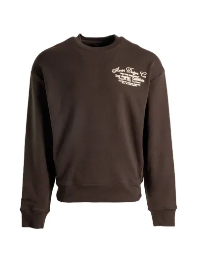 Amiri Logo-print Crew-neck Sweatshirt In Animal Print