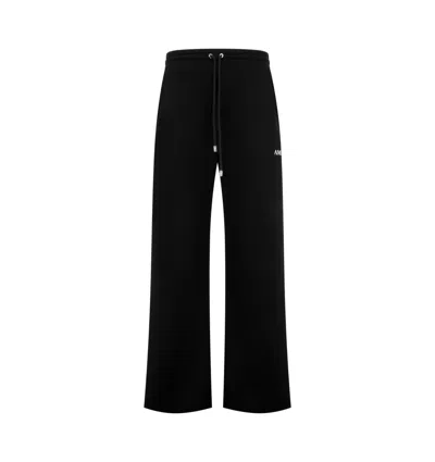 Amiri Logo-print Drawstring Track Pants In Black