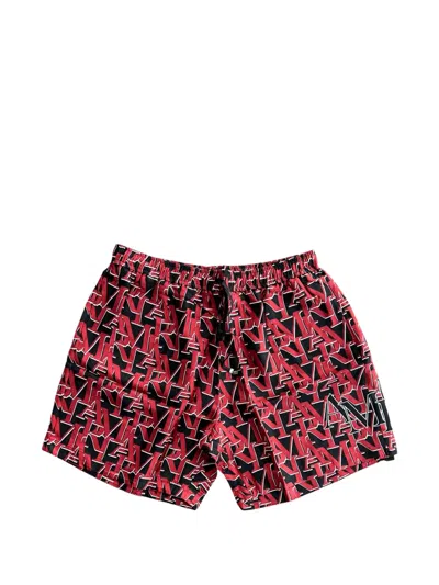 Amiri Logo-print Shorts In Multi