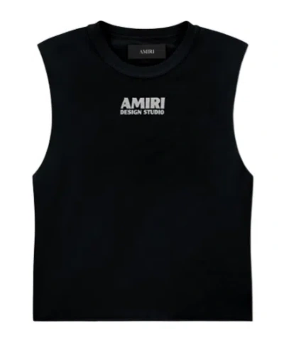 Amiri Logo-print Sleeveless Tank Top In Black