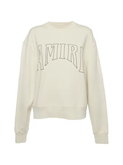 Pre-owned Amiri Logo-print Sweatshirt In Neutrals