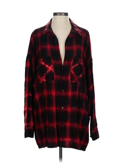 Pre-owned Amiri Long Sleeve Button Down Shirt In Red
