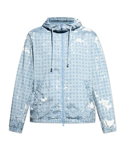 Amiri Long Sleeve Casual Jacket In Blue