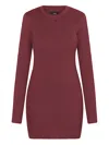 LONG-SLEEVE MINI DRESS