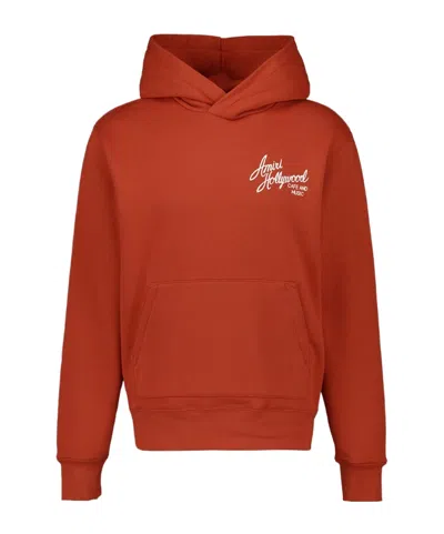 Amiri Long Sleeve Sweatshirt In Burgundy