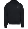 Amiri Staggered Logo Hoodie In Black
