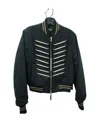 Amiri Long-sleeved Baseball Jacket In Black