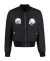 Amiri Long-sleeved Baseball Jacket In Black