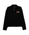 Amiri Mens Black Pool-print Blouson Wool Jacket In Blue