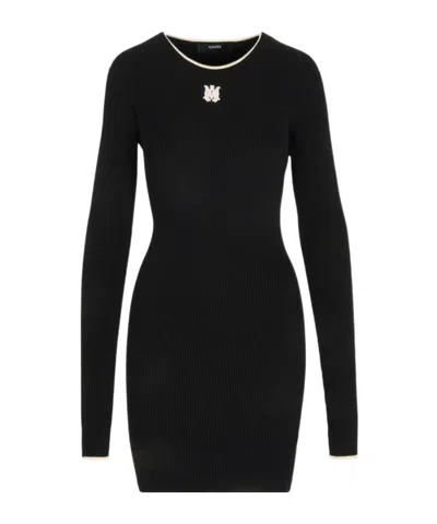 Amiri Long-sleeved Dress In Black