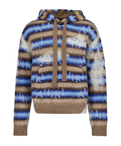 AMIRI AMIRI LOGO STAGGERED STRIPED JUMPER