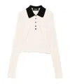 Amiri Long-sleeved Polo Shirt In Neutral