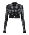 Amiri Quad Seamless Half Zip Top In Black