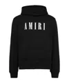 Amiri Logo Hooded Sweatshirt Kangaroo Pocket In Black