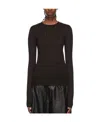 Amiri Brown Cashmere Sweater In Black