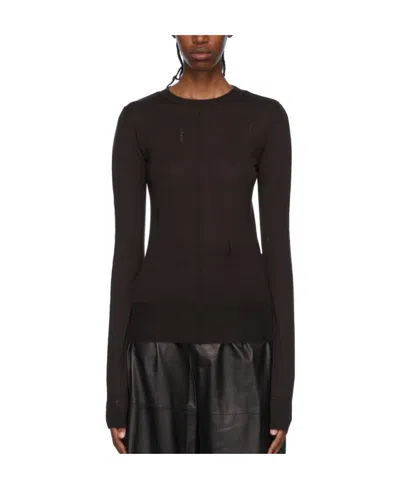 Amiri Long-sleeved Sweater In Black