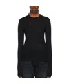 Amiri Long-sleeved Sweater In Black