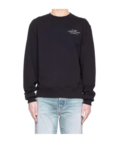 Amiri Long-sleeved Sweater In Black