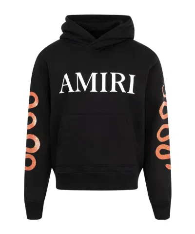 AMIRI SNAKE-PRINT HOODIE