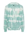 Amiri Tie-dye Distressed Hoodie In Green