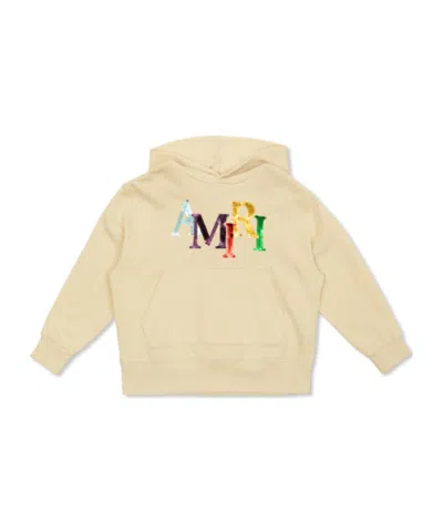 Amiri Long-sleeved Sweater In Nude