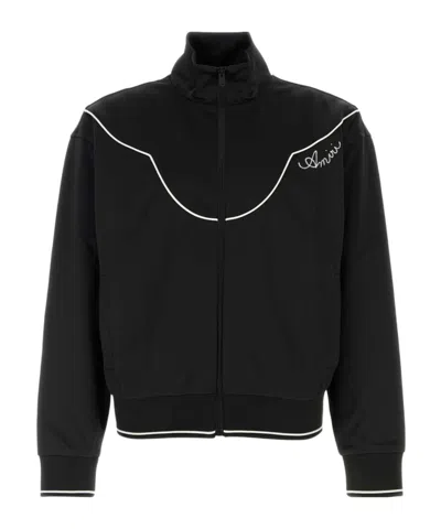 Amiri Long-sleeve Zip-up Jacket In Black